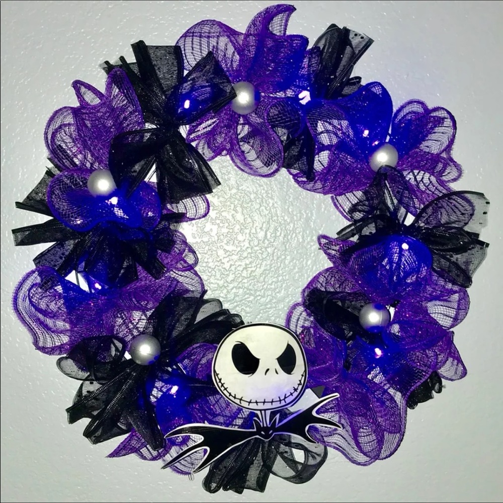 Nightmare before Christmas Wreath Home Decor Fall